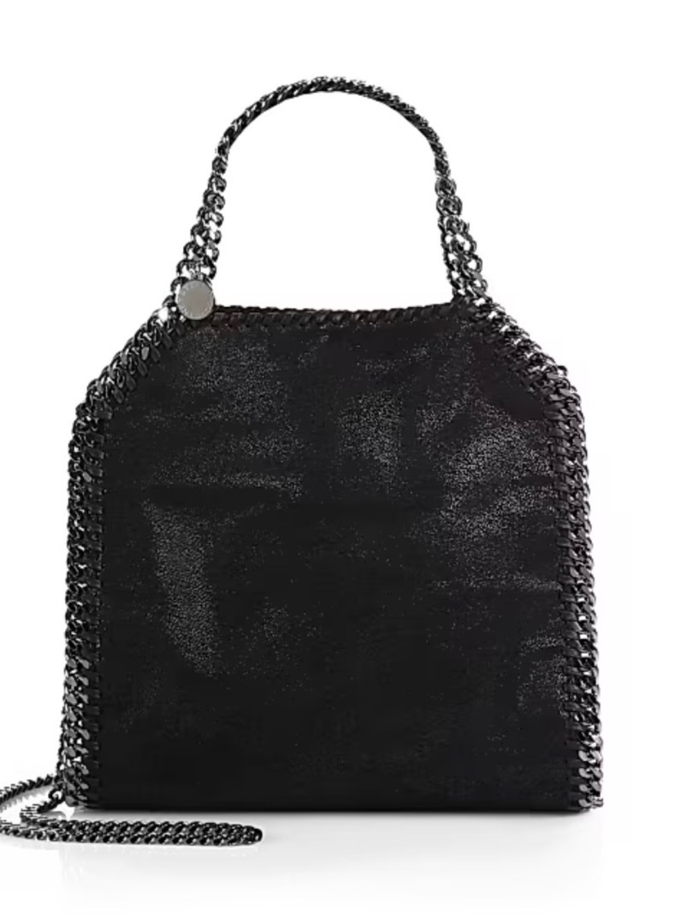 STELLA MCCARTNEY-The Falabella mini vegetarian brushed-leather shoulder bag-New